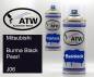 Preview: Mitsubishi, Burma Black Pearl, J06: 400ml Sprühdose + 400ml Klarlack - Set, von ATW Autoteile West.